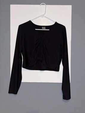 CALIA Long Sleeve Ruched Swim Rashguard